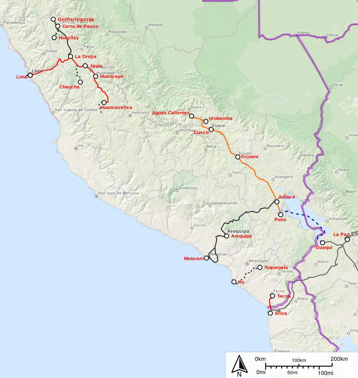 Perou tren kat jeyografik